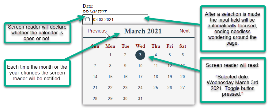 datepicker explanation picture